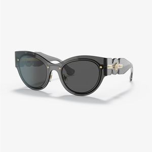 VERSACE transparent dark grey sunglasses